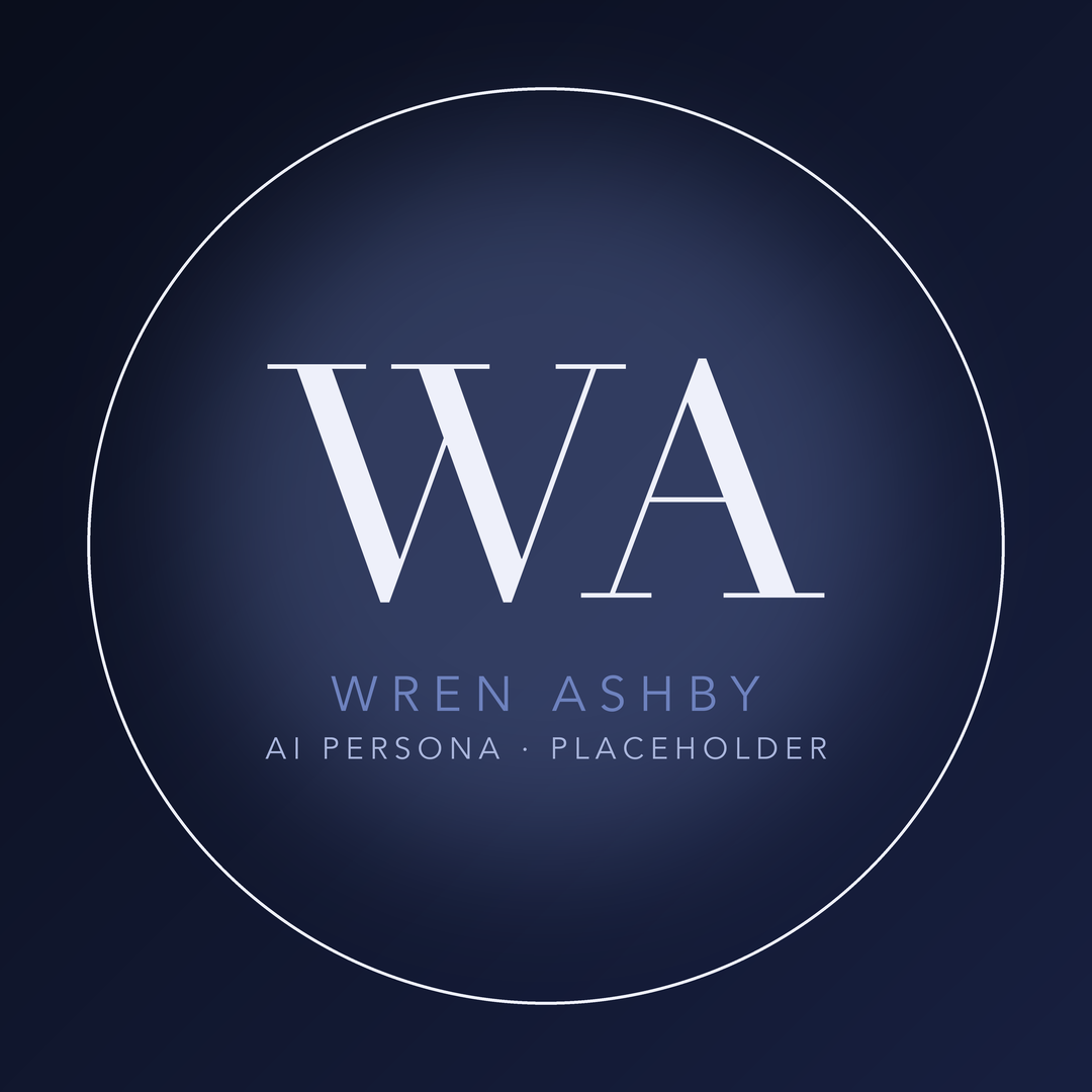 Wren Ashby placeholder avatar (monogram, not a photo)